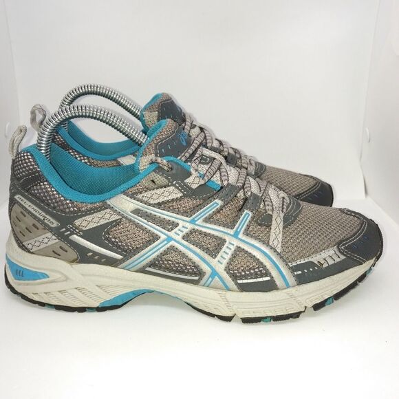 Asics Gel Enduro 6 Trail Running Sneakers Women's Size 8 Grey, Blue - Picture 2 of 8